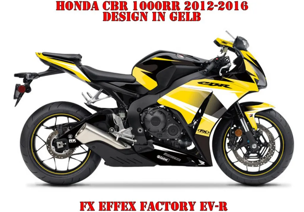 Example picture for thr colors, EV-R Yellow for Honda CBR 1000RR 2012-2017
